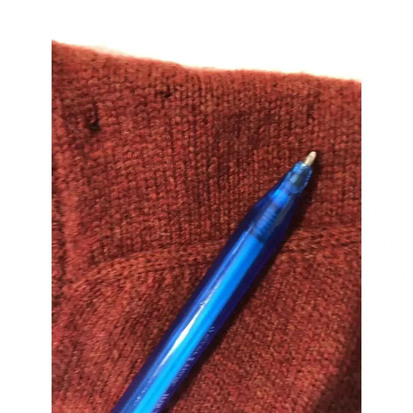 ALAN FLUSSER Men's Red 100% Cashmere Vest Men's Size Large - Picture 6 of 6